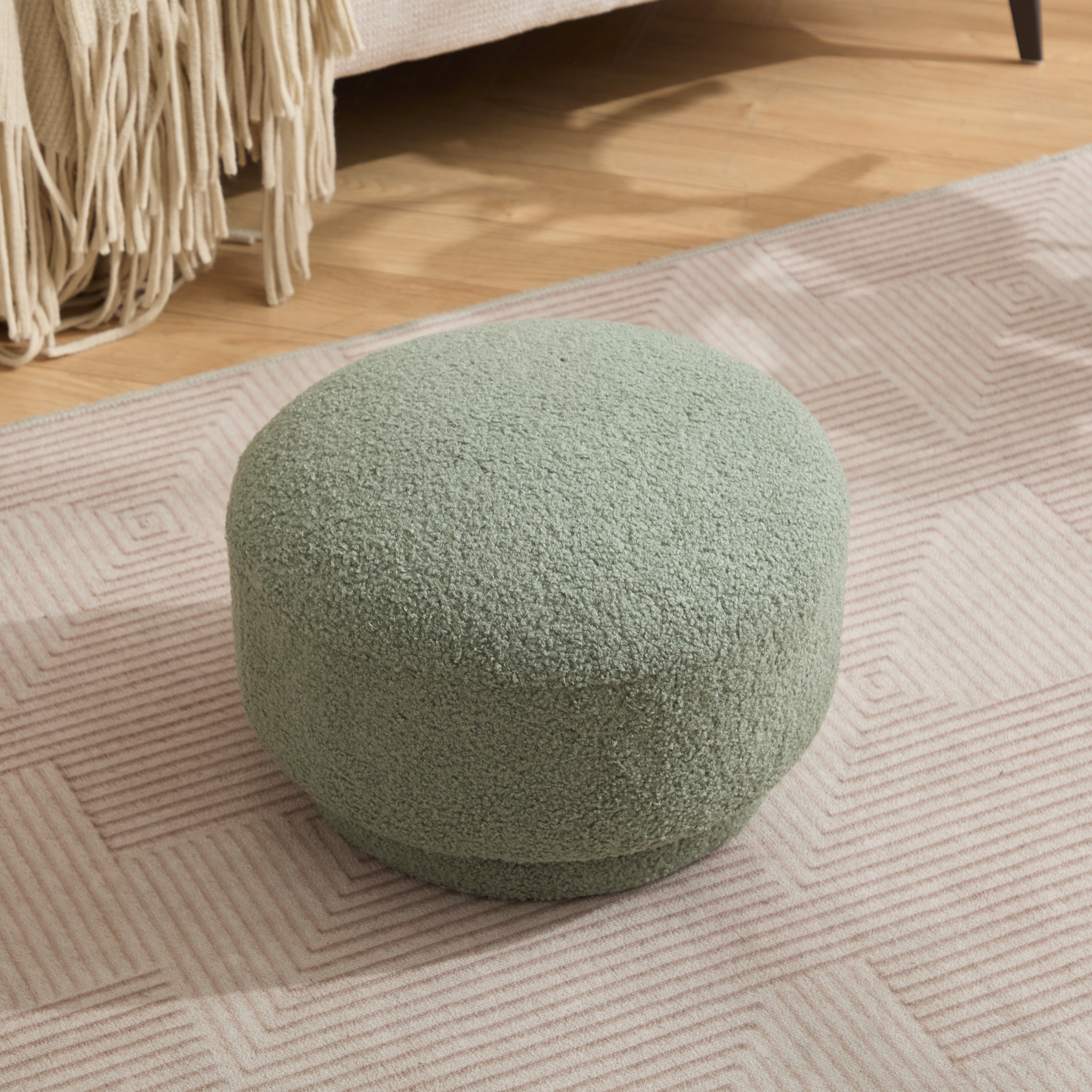 Kenzlee+Round+Upholstered+